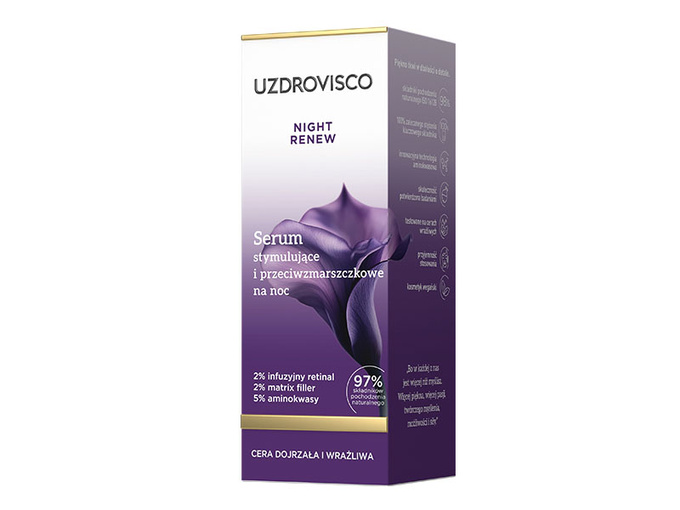 Uzdrovisco Night Renew Serum stymulujące i przeciwzmarszczkowe na noc 30 ml