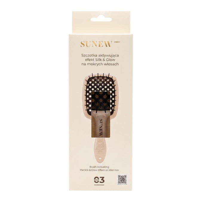 SunewMed+ Szczotka aktywujaca efekt Silk & Glow na mokrych włosach
