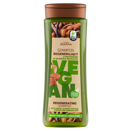 Vegan szampon regenerujący z proteinami ze słodkich migdałów 300 ml