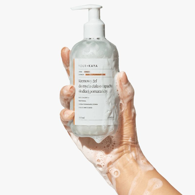 Your KAYA Kremowy żel do mycia ciała o zapachu słodkiej pomarańczy, 300 ml
