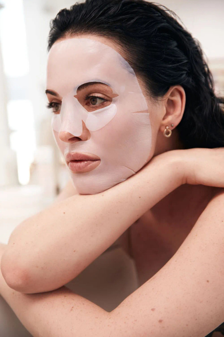 Rosy Drop Furrowless Mask, maska na twarz w płachcie, 6 sztuk