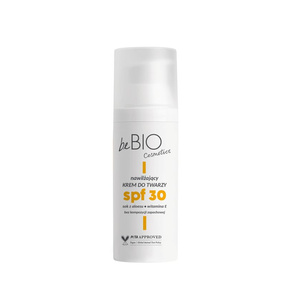 beBIO Nawilżający krem ochronny do twarzy SPF 30, 50ml