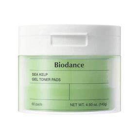 BIODANCE Sea Kelp Gel Toner Pad Łagodzące płatki tonizujące z ekstraktem z alg morskich , 60 szt