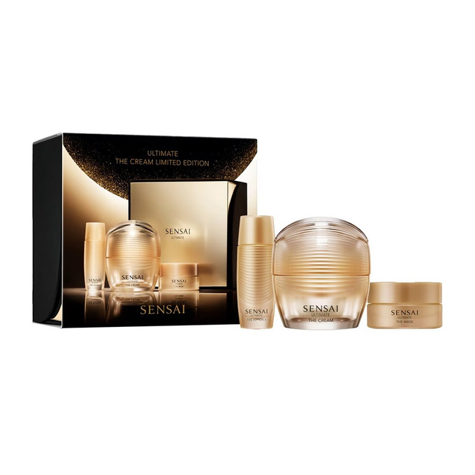 Sensai Ultimate zestaw krem do twarzy + odżywczy balsam 16 ml + maska do twarzy 15 ml, 40 ml