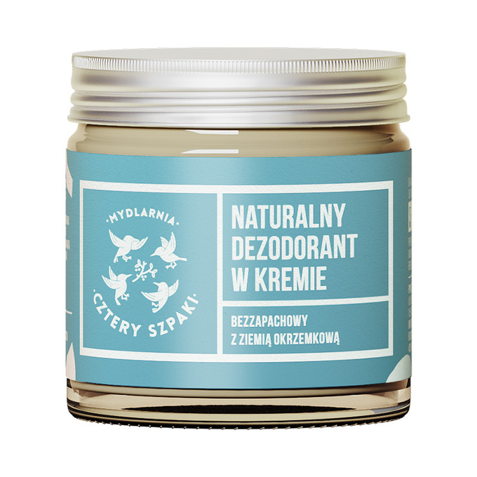 4 Szpaki Dezodorant w kremie bezzapachowy