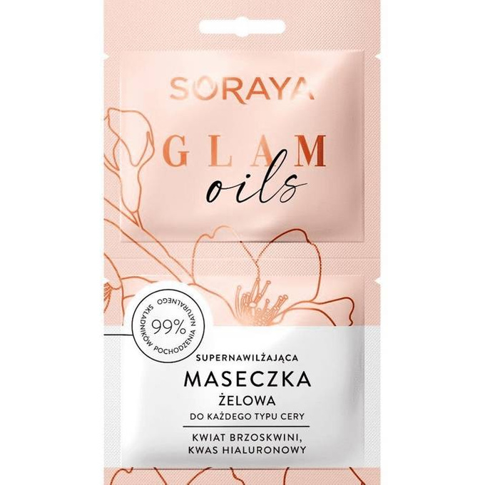 Glam Oils supernawilżająca maseczka żelowa do każdego typu cery 2x5 ml