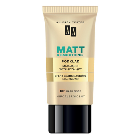 Make Up Matt podkład matująco wygładzający 107 Dark Beige 30 ml