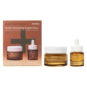 Korres Zestaw Black Pine Primus Krem do twarzy + Serum