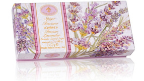 Fiorentino Zestaw 3 naturalnych mydeł włoskich o zapachu Toskańskiej Lawendy