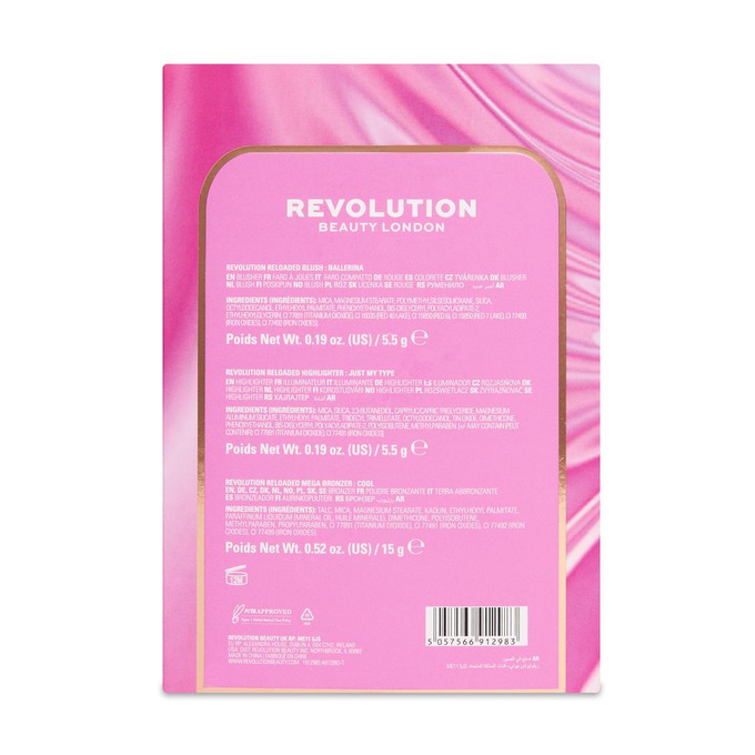 REVOLUTION Party Glow Face Powder Trio – trio pudrów do twarzy