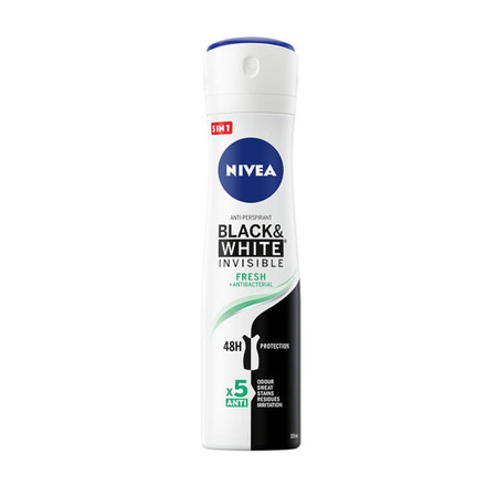 Black&White Invisible Fresh antyperspirant spray 150 ml