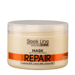 Sleek Line Repair Mask maska z jedwabiem do włosów zniszczonych 250 ml