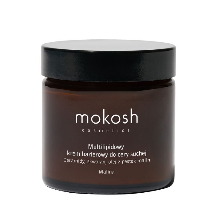 Mokosh Multilipidowy krem barierowy do cery suchej Malina, 60 ml