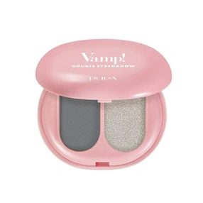 PUPA Milano Vamp! Double Eyeshadow Cienie do powiek - 009 Silver Stone