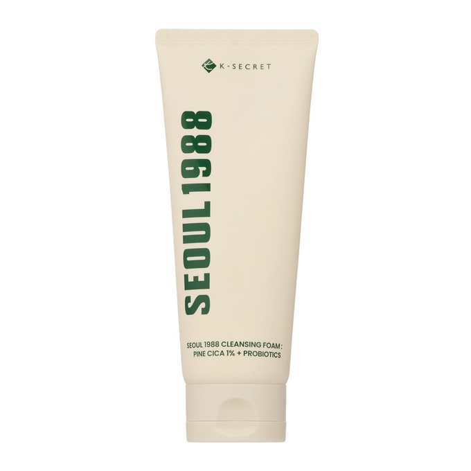 K-Secret Seoul 1988 Cleansing Foam Pine Cica 1% + Probiotics delikatna pianka myjąca, 150 ml