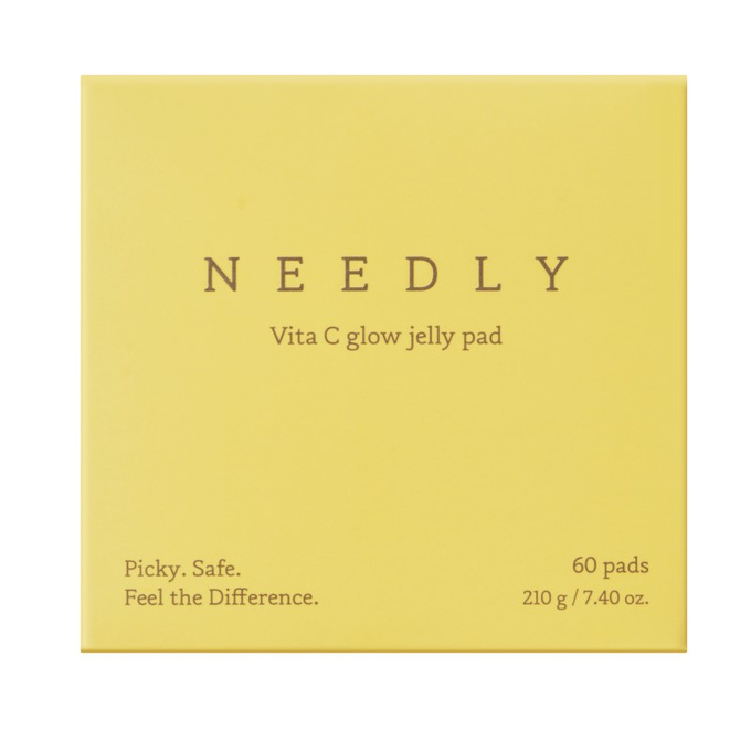 Needly Vita C Glow Jelly Pad, rozświetlające płatki żelowe z witaminą C, 60 szt.