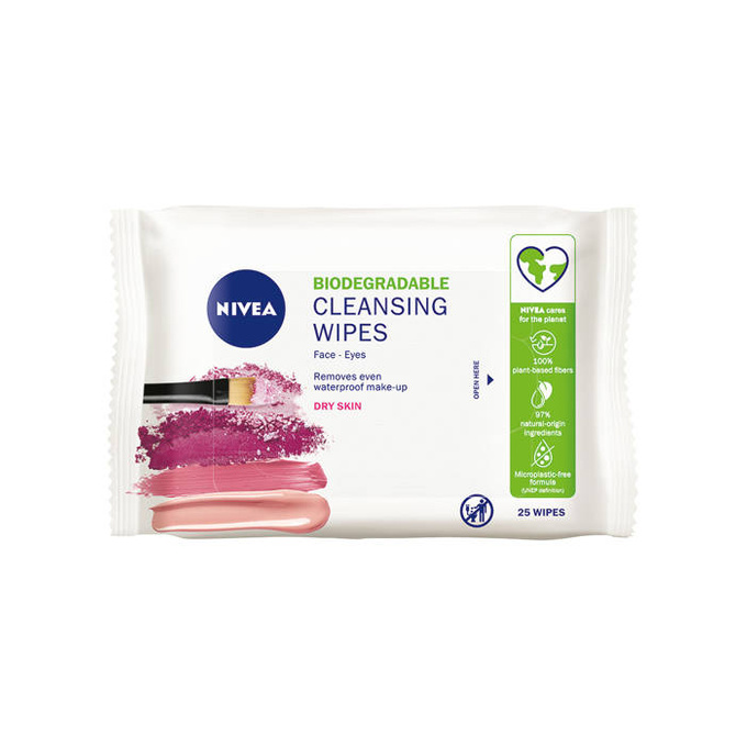 Biodegradable Cleansing Wipes biodegradowalne łagodzące chusteczki do demakijażu 25szt