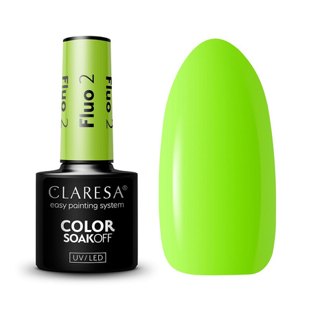 Claresa Soak Off UV/LED Fluo lakier hybrydowy 2 5g