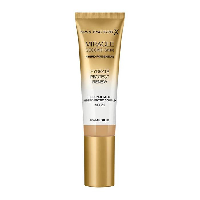 Miracle Second Skin Hybrid Foundation podkład nawilżający z filtrem 05 Medium 30 ml