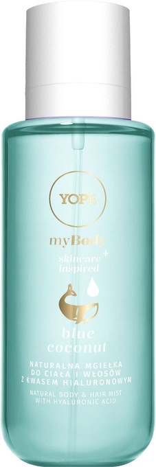 YOPE myBODY Blue Coconut – Naturalna mgiełka do ciała i włosów, 200 ml
