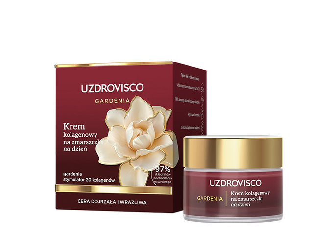 Uzdrovisco Gardenia Krem kolagenowy na zmarszczki na dzień 50 ml