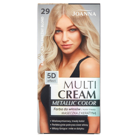 Multi Cream Metallic Color farba do włosów 29 Bardzo Jasny Śnieżny Blond