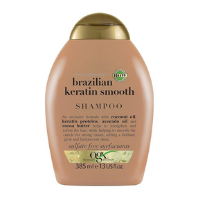 OGX Ever Straightening + Brazilian Keratin Smooth Shampoo szampon wygładzający z brazylijską keratyną 385ml