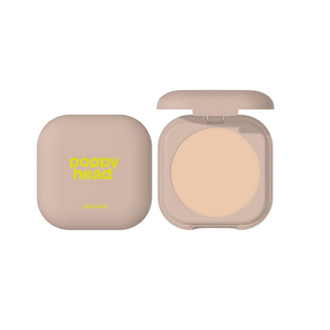 poppy head skinivine pressed powder Puder prasowany - 02 Truly, 6,5 g