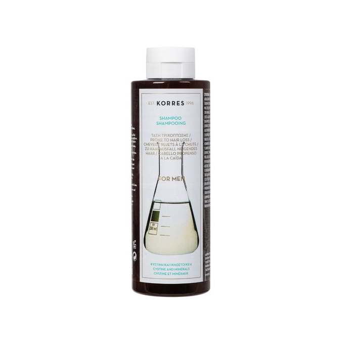Korres Męski Szampon przeciw wypadaniu włosów z cystyną i minerałami, 400 ml