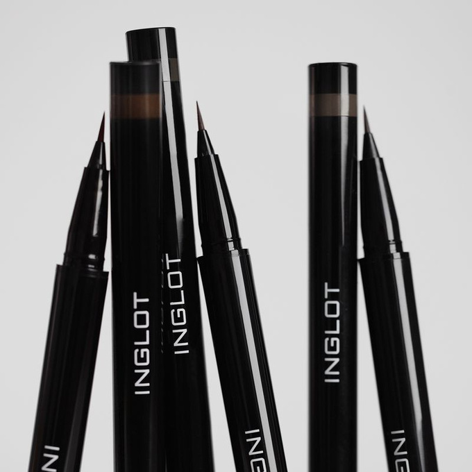 INGLOT Pisak do brwi i oczu - Dark Brown 02, 0,5 ml