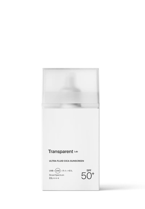 Transparent Lab Ultra Fluid Cica Sunscreen – hybrydowy krem SPF 50, 100 ml