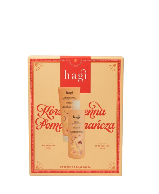 Hagi Zestaw Korzenna Pomarańcza – balsam do ciała + żel do mycia ciała