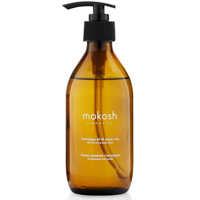 MOKOSH Nawilżający żel do mycia ciała Drzewo sandałowe z bursztynem, 300 ml 