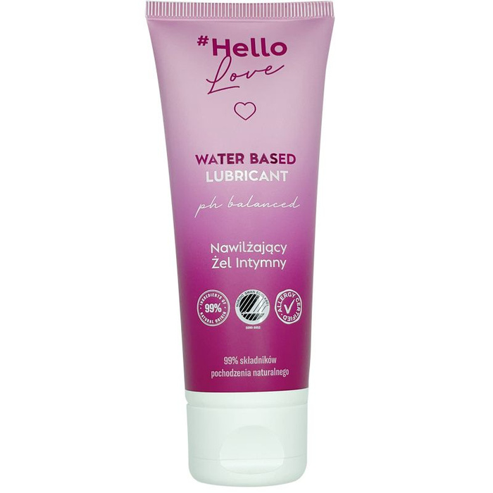 4 Organic #Hello LOVE Nawilżający żel intymny, 75 ml
