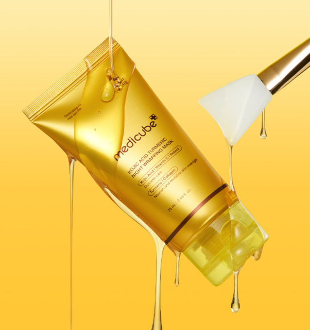 Medicube Kojic Acid Turmeric Night Wrapping Mask Otulająca maska na noc, 75 ml