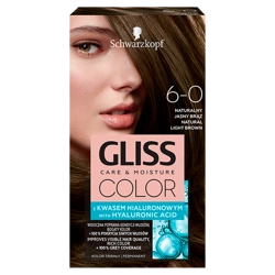Gliss Color krem koloryzujący do włosów 6-0 Naturalny Jasny Brąz
