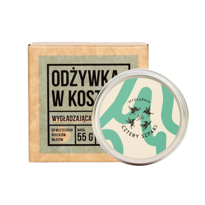 4 Szpaki Odżywka do włosów w kostce + puszka