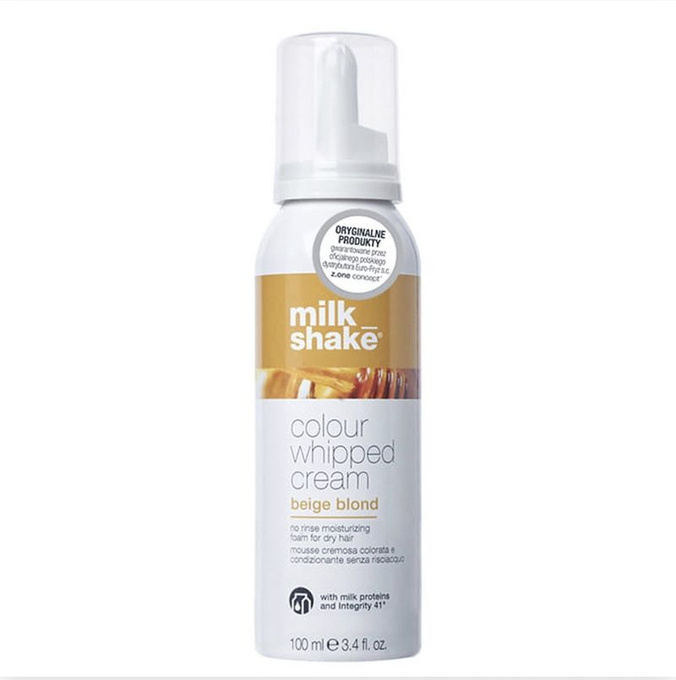 Milk Shake Color Whipped Cream - koloryzująca odżywka w piance do włosów - Beige Blond, 100 ml