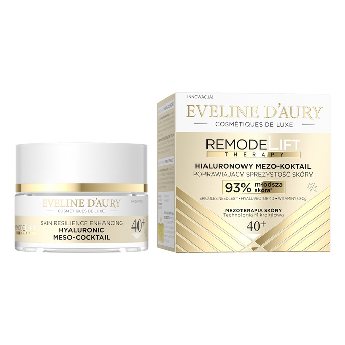 Eveline d'Aury Remodelift Therapy Hialuronowy mezo-koktail poprawiający sprężystość skóry 40+, 50 ml
