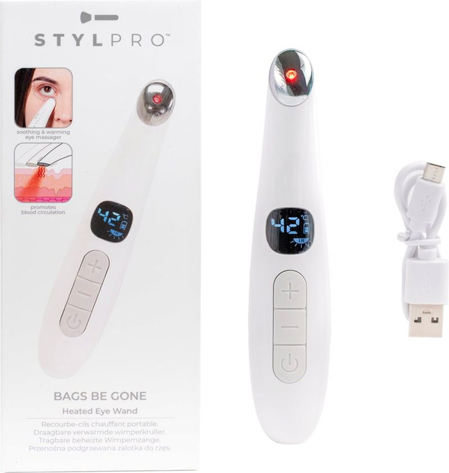 STYLPRO Bags Be Gone Heated Eye Wand, podgrzewany sztyft LED do pielęgnacji okolic oczu