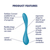 Satisfyer G-Spot Flex 5+, stymulator intymny, turkusowy