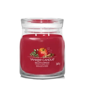 Yankee Candle Signature – Świeca średnia Red Apple Wreath, 368 g