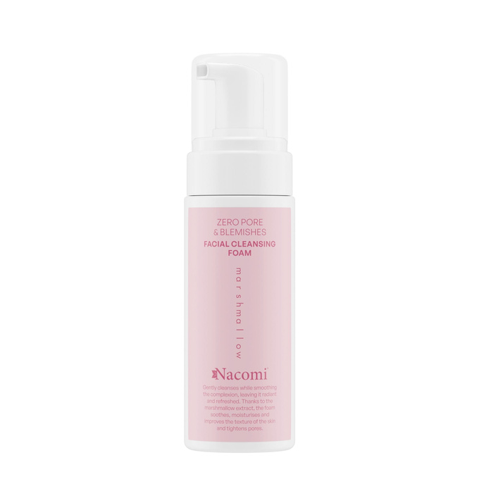 Nacomi Zero pore & blemishes Pianka oczyszczająca do twarzy Marshmallow 150 ml