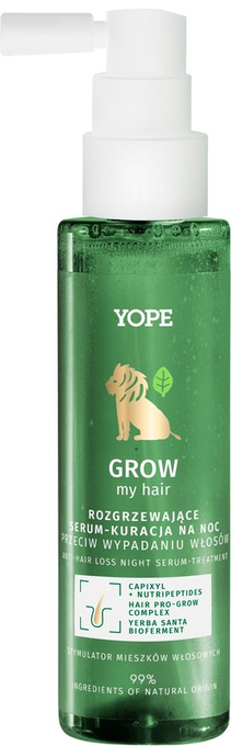 YOPE Grow My Hair Serum-Kuracja na noc do skóry głowy, 110 ml