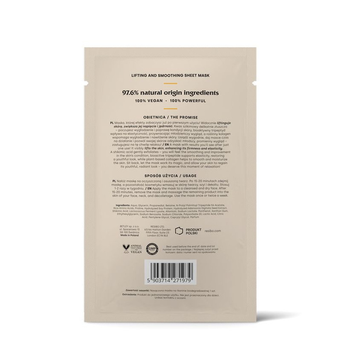Resibo LIFTING STAR liftingująco-wygładzająca maska w płachcie