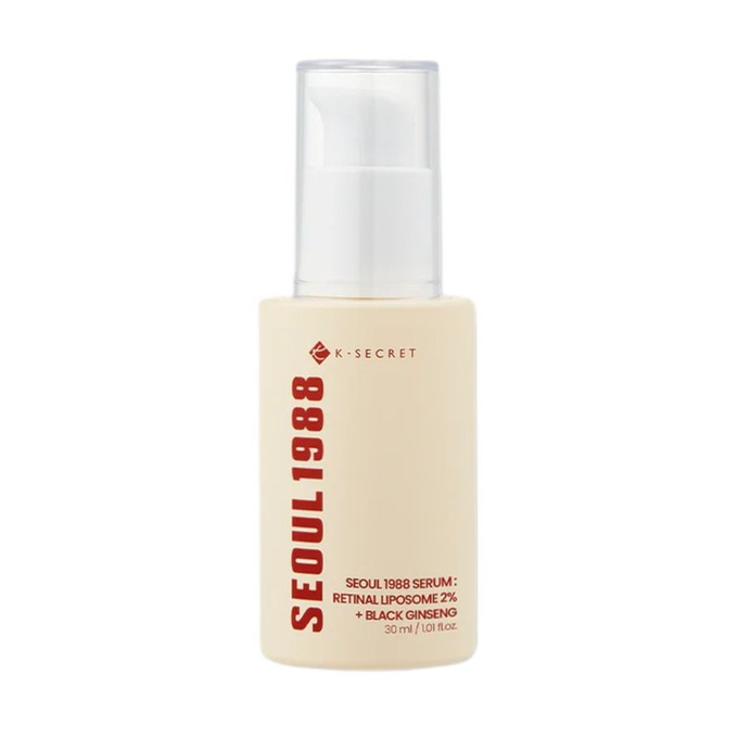 K-Secret Seoul 1988 Retinal Liposome 2% Black Ginseng ujędrniające serum do twarzy, 30 ml