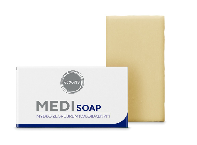 Ecocera medi soap mydło antybakteryjne w kostce ze srebrem koloidalnym 100 g