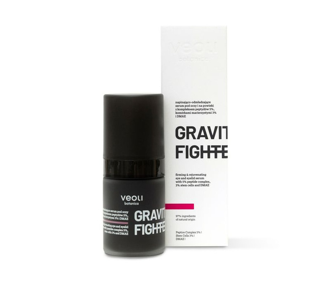 Veoli Botanica GRAVITY FIGHTER Napinająco-odmładzające serum pod oczy i na powieki, 15 ml
