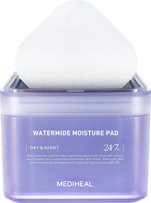MEDIHEAL Watermide Moisture Pad Płatki do twarzy, 100 szt