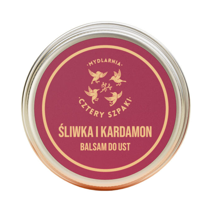 4 Szpaki Balsam do ust - śliwka i kardamon, 15 ml